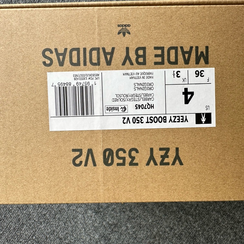 Adidas V2 carbon Beluga size 4 never worn in original box with tags
